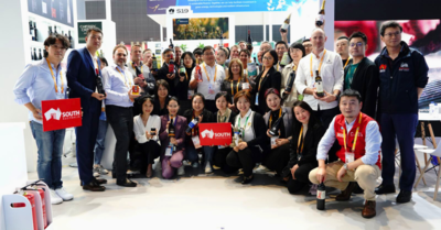 Image of a group shot of the nearly 30 South Australian exporters at the China International Import Expo 2023